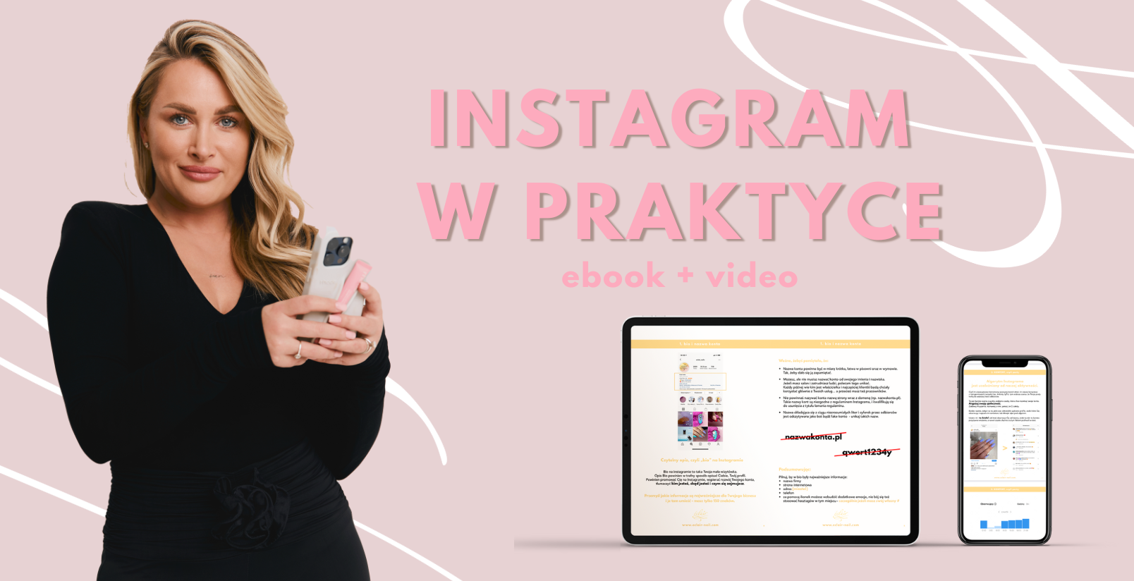 szkolenia paznokci online instagram dla salonu